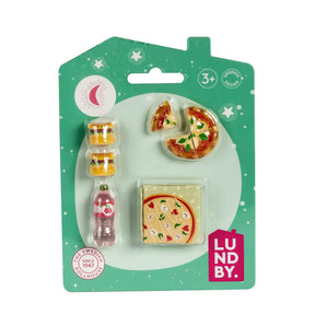 The Magical World of Lundby Nukkekodin Ruoka Pizza ja Hampurilaiset