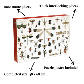 Penny Puzzle Bugs and Beetles Vintage 1000 Palan Palapeli 