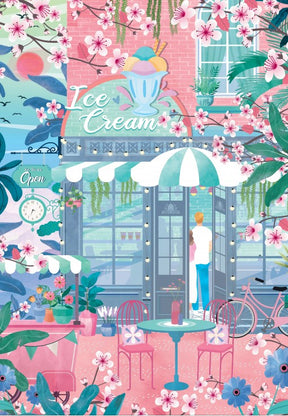 Pieces and Peace 1000 Palan Palapeli Ice Cream Shop