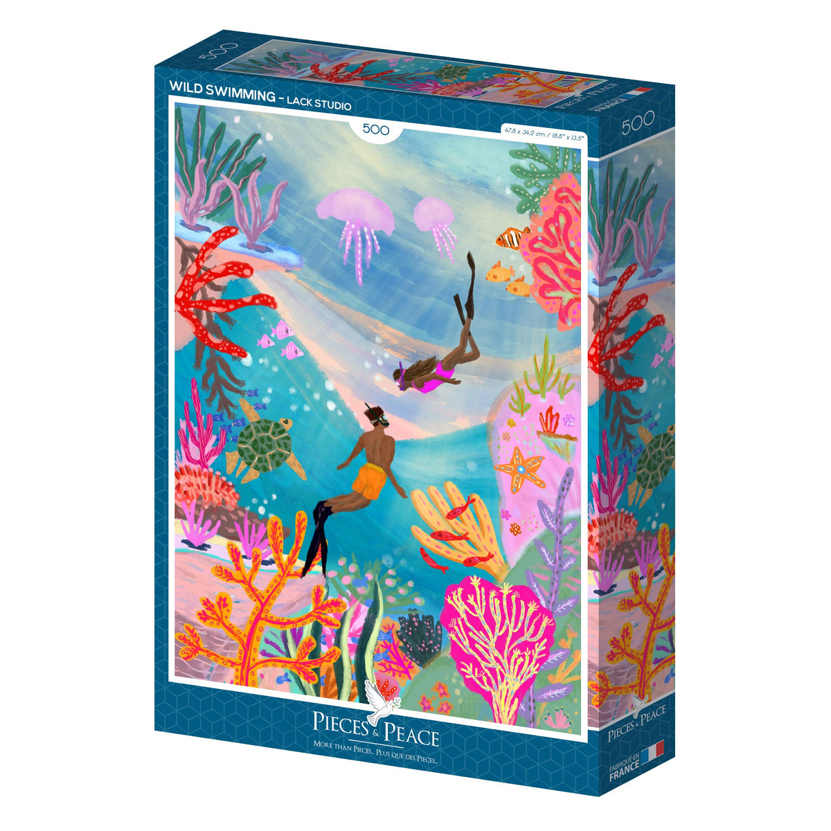Pieces and Peace 500 Palan Palapeli Wild Swimming
