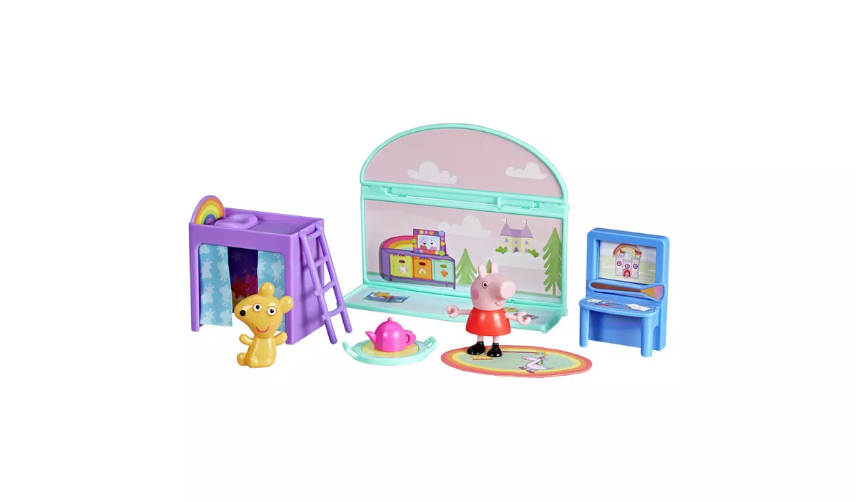 Pipsa Possu Peppa's Bedroom Set Pipsan Makuuhuone Leikkisetti