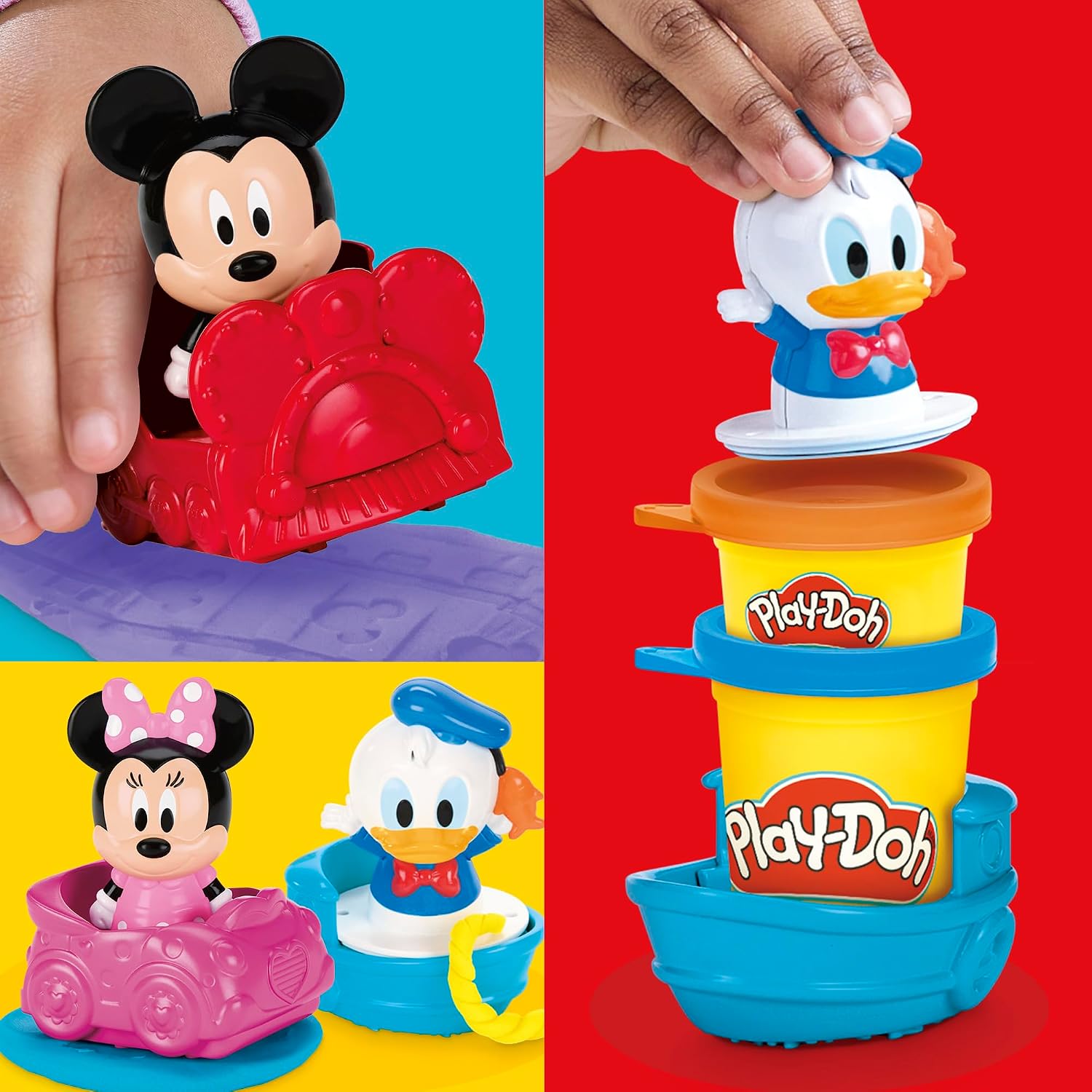 Play-Doh Disney Stamp And Go Mikki ja Minni Muovailuvaha Leikkisetti