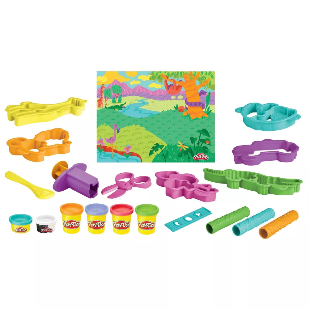 Play-Doh Muovailuvaha Wild Animals Safari Leikkisetti