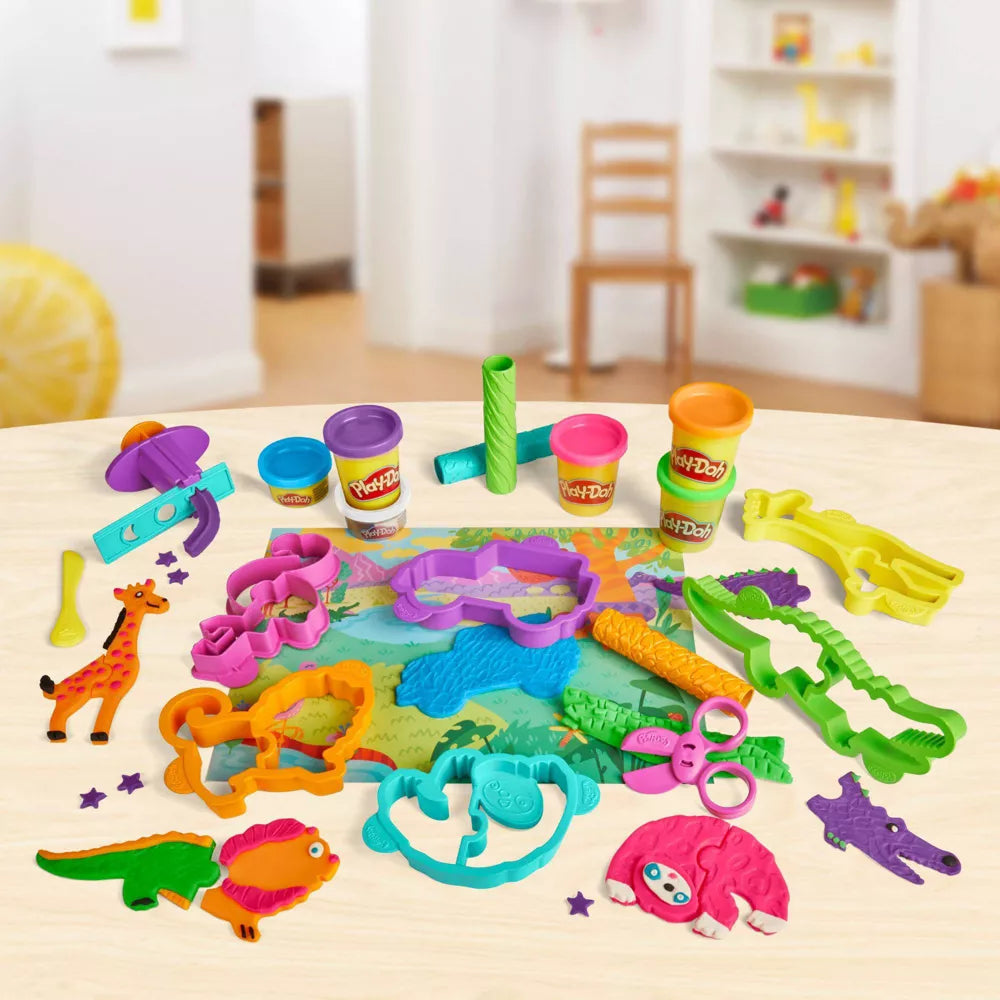 Play-Doh Muovailuvaha Wild Animals Safari Leikkisetti