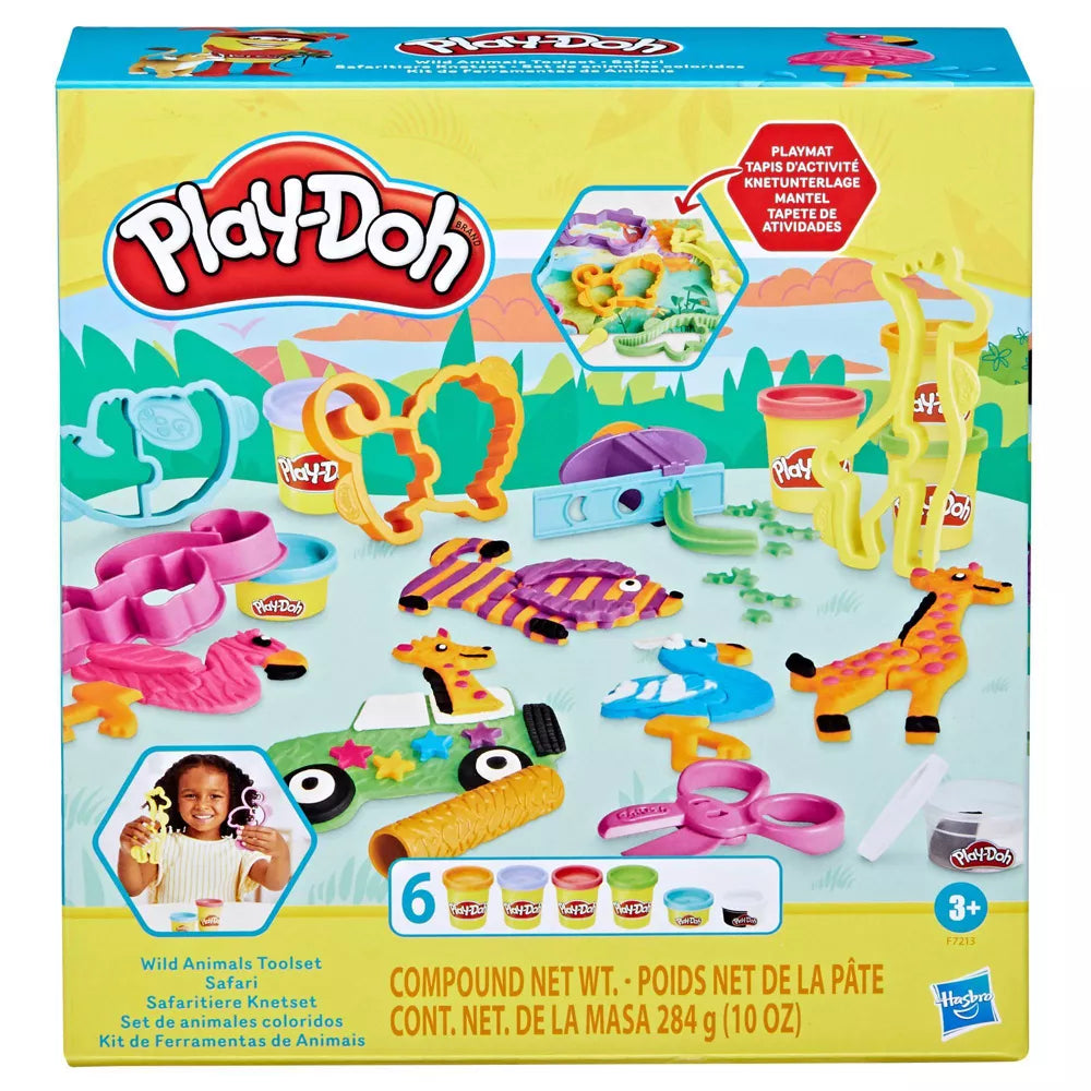 Play-Doh Muovailuvaha Wild Animals Safari Leikkisetti