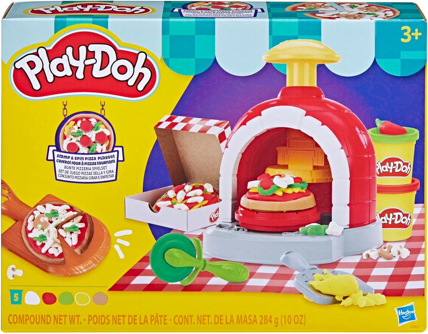 Play-Doh Stamp & Spin Pizza Muovailuvaha Leikkisetti
