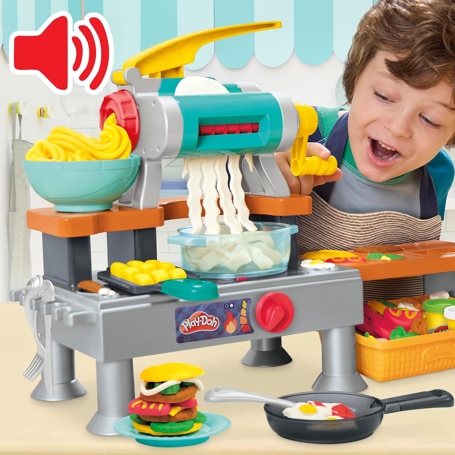 Play-Doh Super Sizzlin Muovailuvaha Keittiöleikkisetti