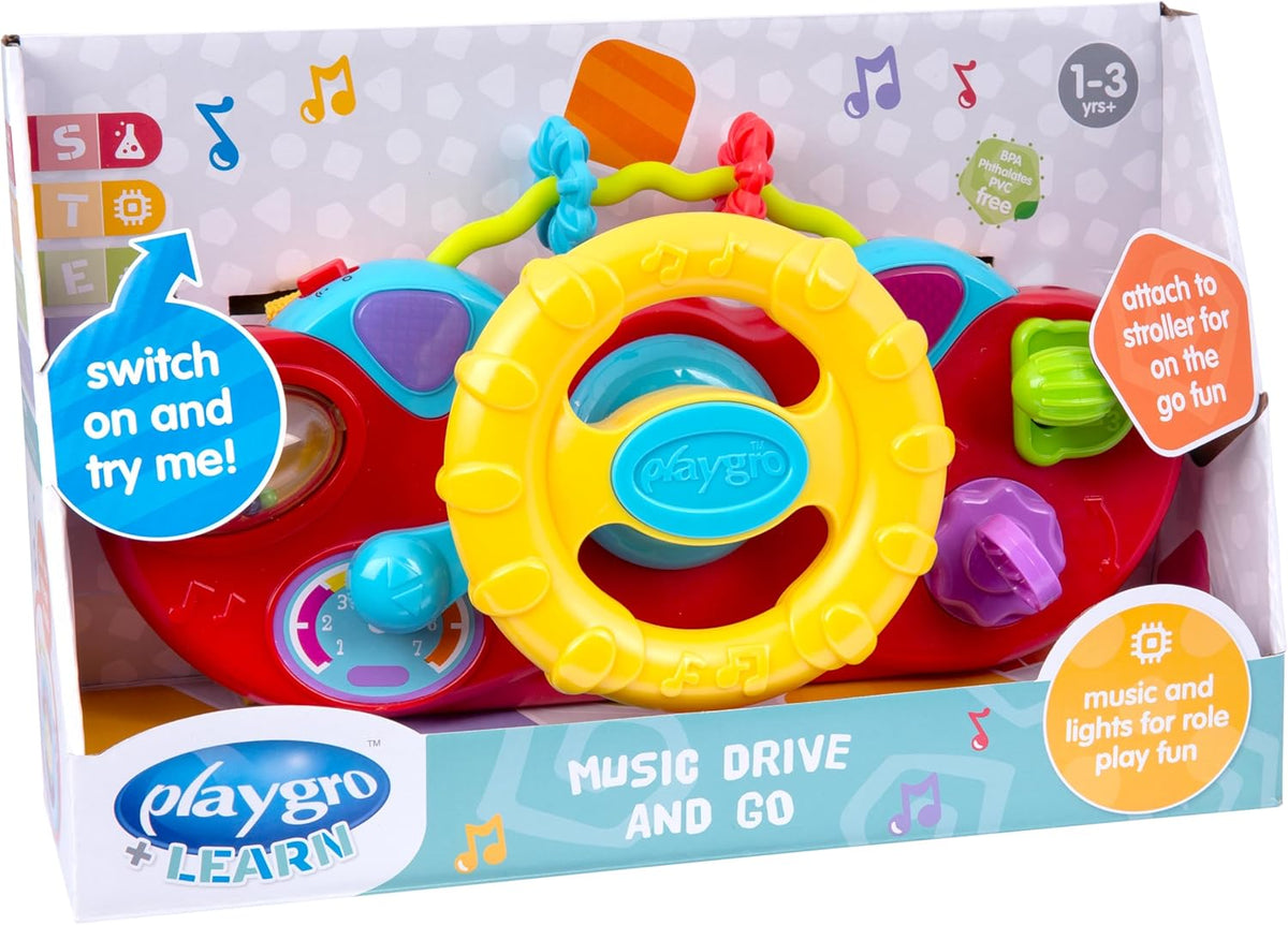 Playgro Music Drive and Go Musiikkilelu Ratti