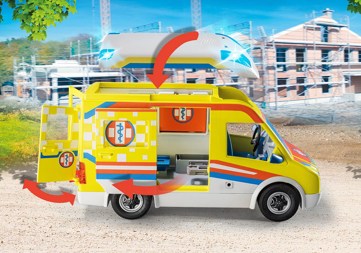 Playmobil 71202 Ambulanssi Valoilla ja Äänillä