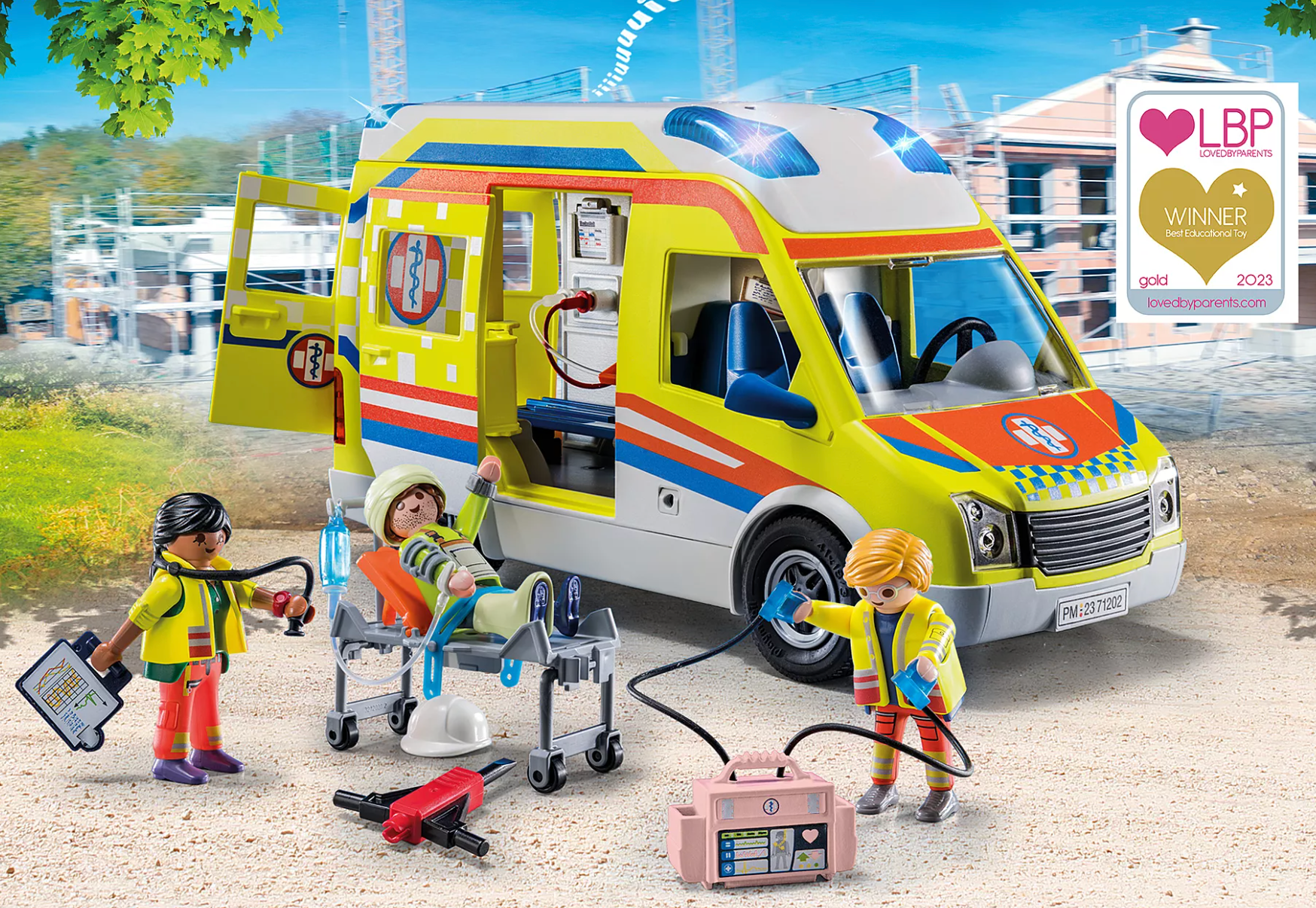Playmobil 71202 Ambulanssi Valoilla ja Äänillä