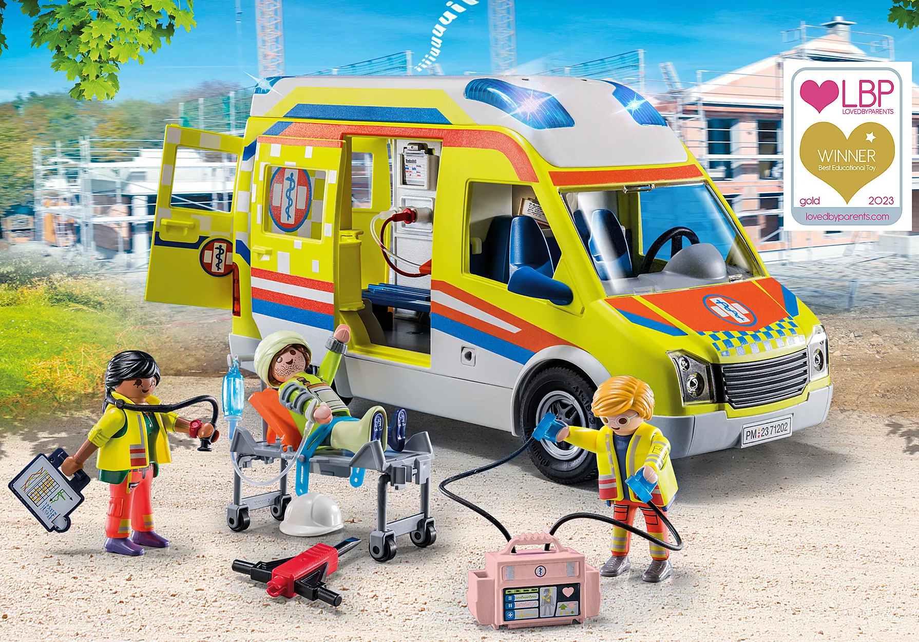Playmobil 71232 Ambulanssi, Ensihoitajat ja Tarvikkeet