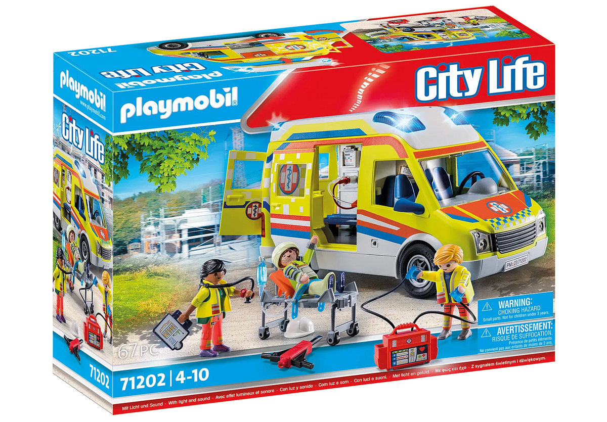 Playmobil 71232 Ambulanssi, Ensihoitajat ja Tarvikkeet