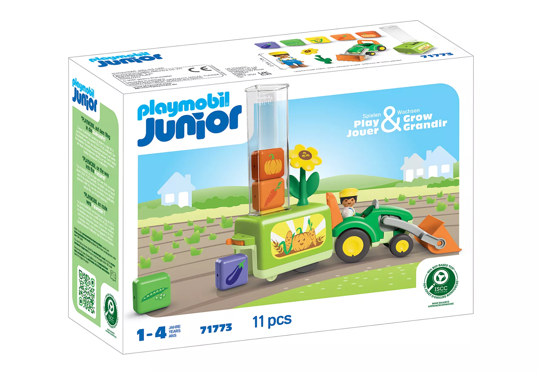 Playmobil 71773 Junior Traktori Pudotuskylvökoneella