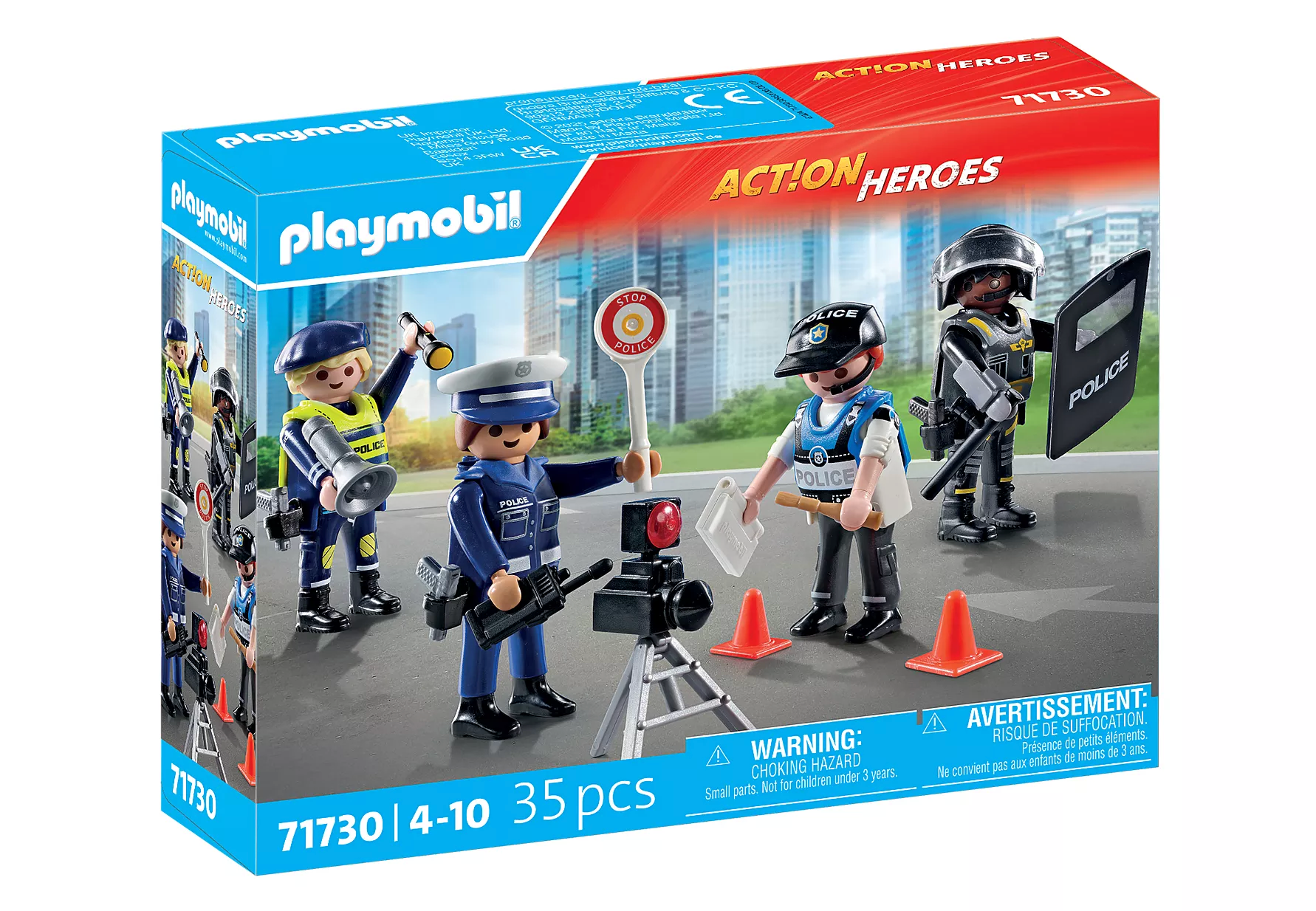 Playmobil Action Heroes 71730 Poliisisetti Neljä Hahmoa