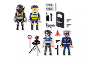 Playmobil Action Heroes 71730 Poliisisetti Neljä Hahmoa