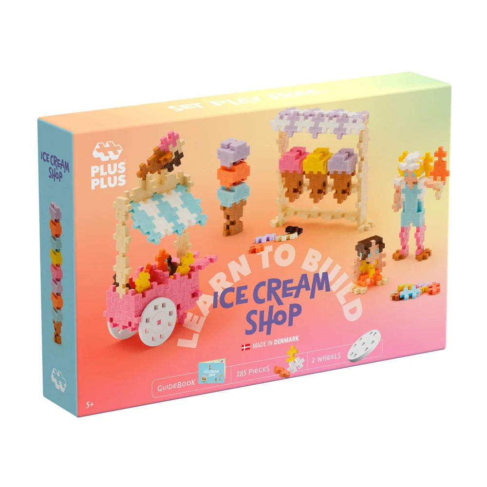 PlusPlus Learn To Build Ice Cream Shop Jäätelökioski 285 Palaa