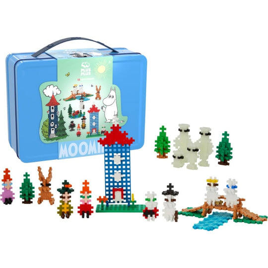 Plus Plus x Moomin Sininen Metallilaukku 500 Rakennuspalaa
