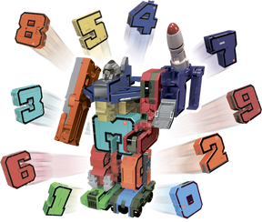 Pocket Morphers Muuntautuvat Ajoneuvot/Numerot Lajitelma