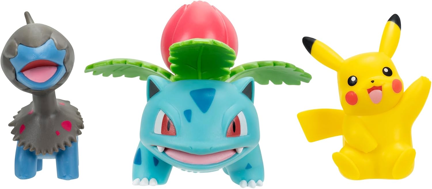 Pokemon Battle Feature Hahmot Pikachu/Ivysaur/Deino