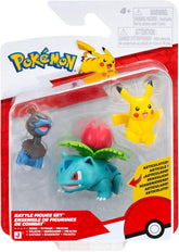 Pokemon Battle Feature Hahmot Pikachu/Ivysaur/Deino