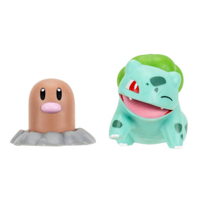 Pokemon Battle Figure Diglett + Bulbasaur