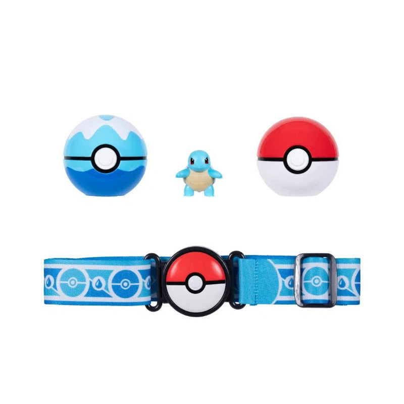 Pokemon Clip 'N' Go Patruunavyö Setti ja Hahmo (Kahta erilaista) Ditto Tai Squirtle