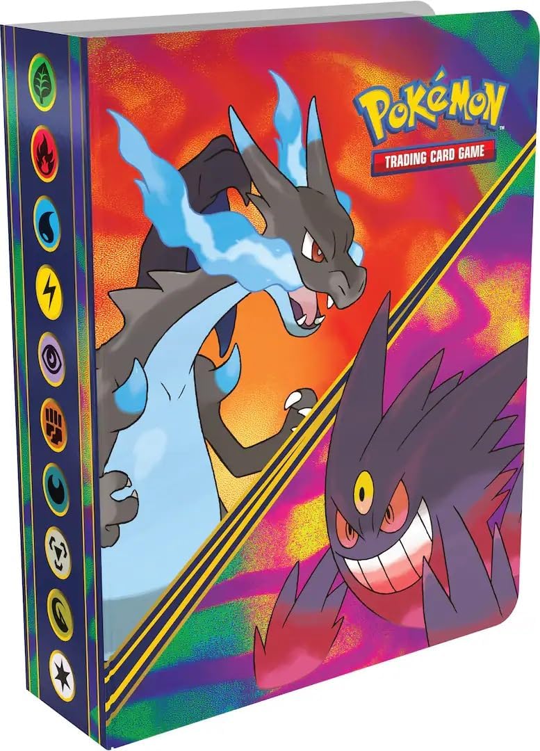 Pokemon Mega Evolution Phantasmal Plames Mini Portfolio ja Boosterpakkaus