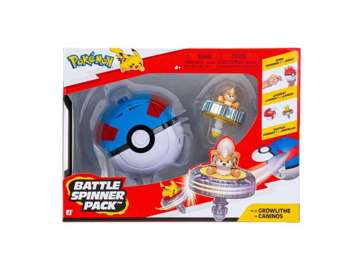 Pokemon Pallo Battle Spinner Pack Growlithe Caninos
