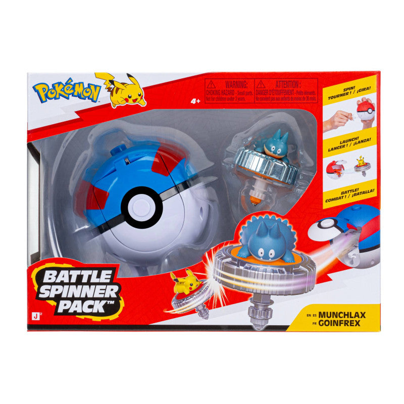 Pokemon Pallo Battle Spinner Pack Munchlax Goinfrex
