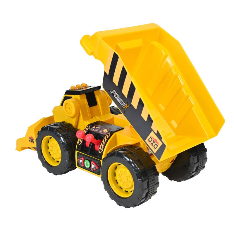 vPower X Dig'N'Dump Elektroninen Kippikuormuri Etukuormaajalla, 44 cm