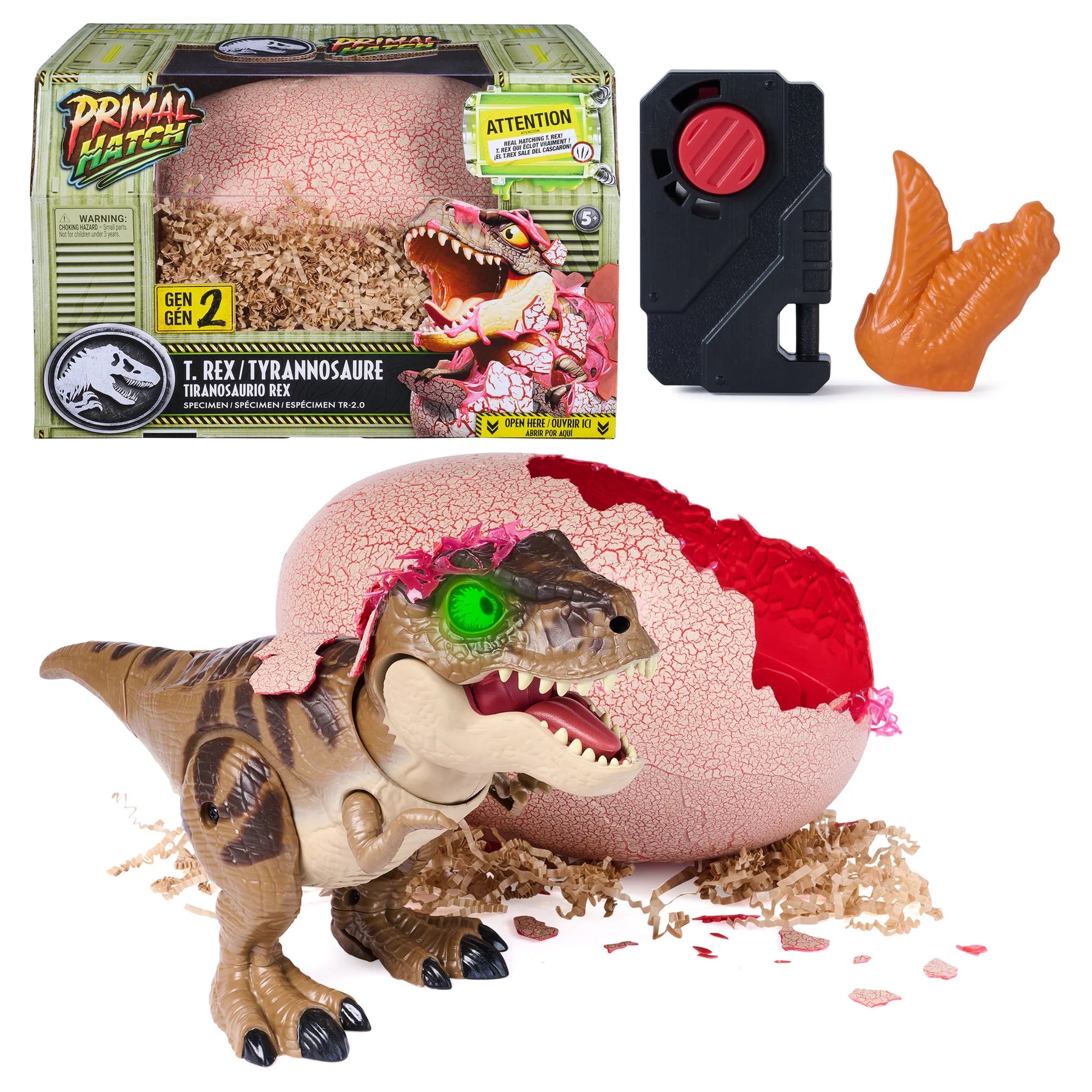 Primal Hatch Jurassic Park Munasta Kuoriutuva T-Rex