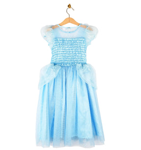 Prinsessamekko (Tuhkimo) + Hiuspanta 122-128 cm (6-8v)