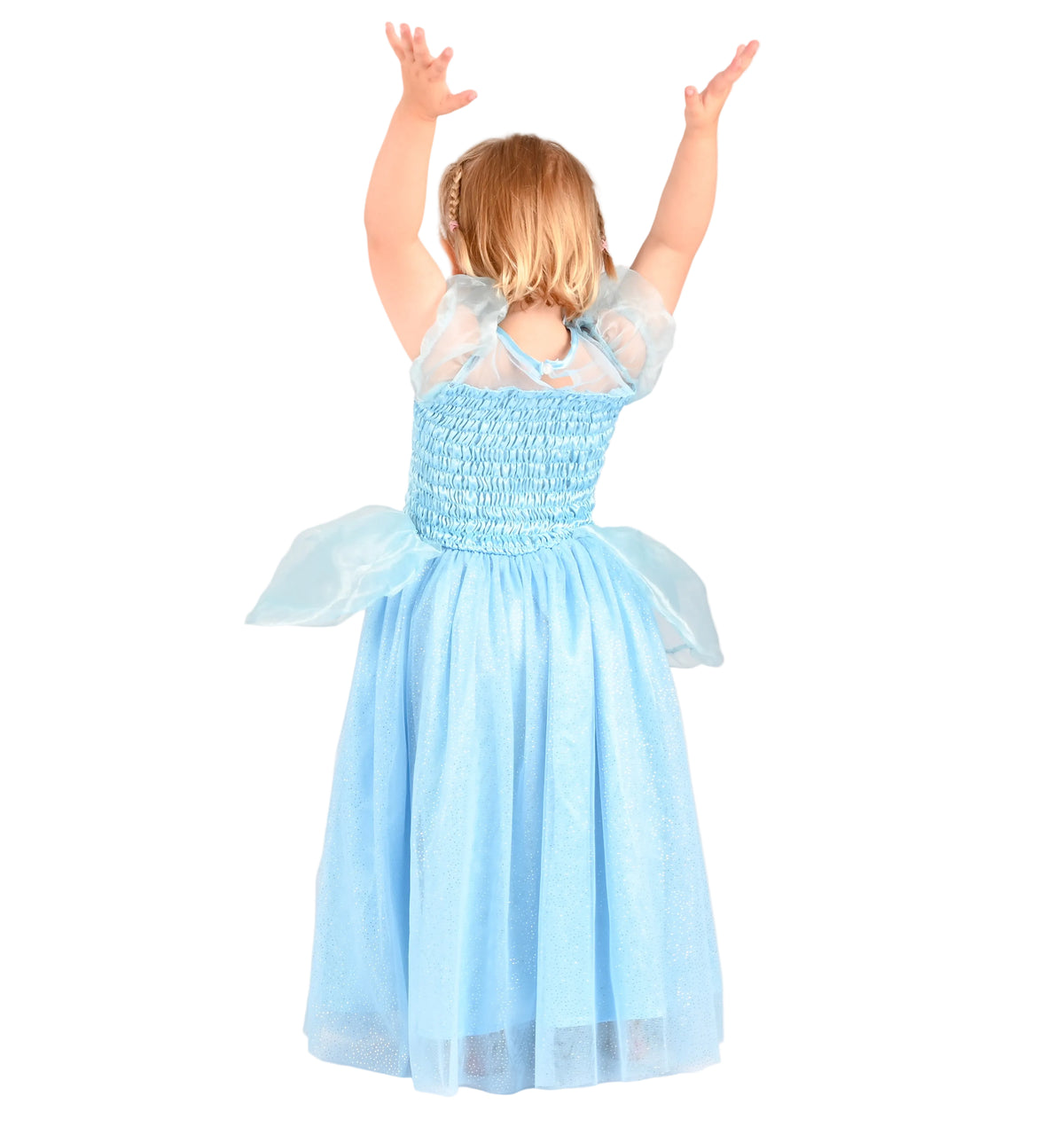 Prinsessamekko (Tuhkimo) + Hiuspanta 122-128 cm (6-8v)