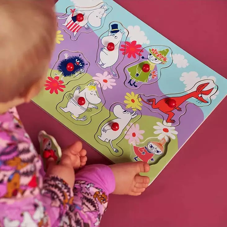 Puinen Muumi Nuppipalapeli 9 Palaa