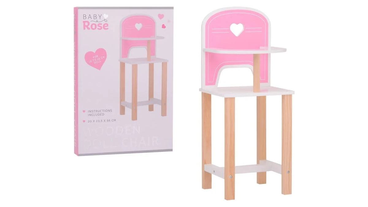 Puinen Nuken Syöttötuoli