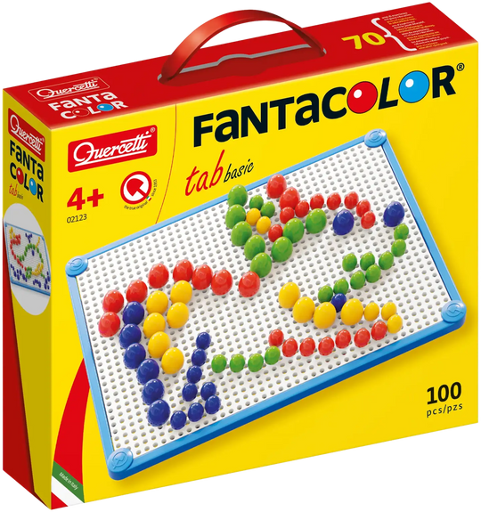Quercetti Fanta Color Sommittelualusta ja 100 Nuppia