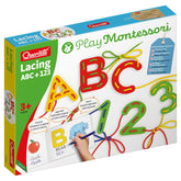 Quercetti Montessori Lacing Aakkoset ja Numerot