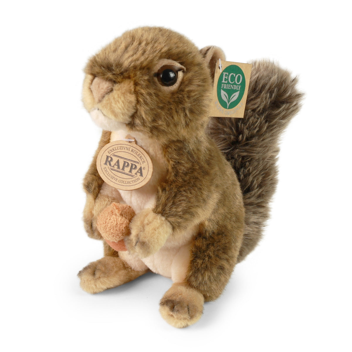 Rappa Eco Friendly Seisova Orava Pähkinällä/Tammenterholla Pehmolelu 21 cm