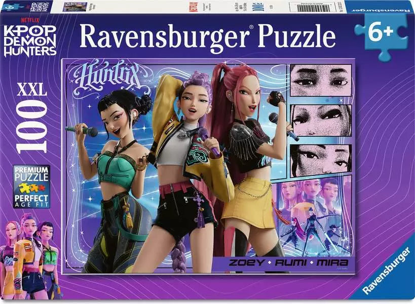Ravensburger 100XXL Palan Palapeli K-Pop Demon Hunters Happy Fans, Happy Honmoon!