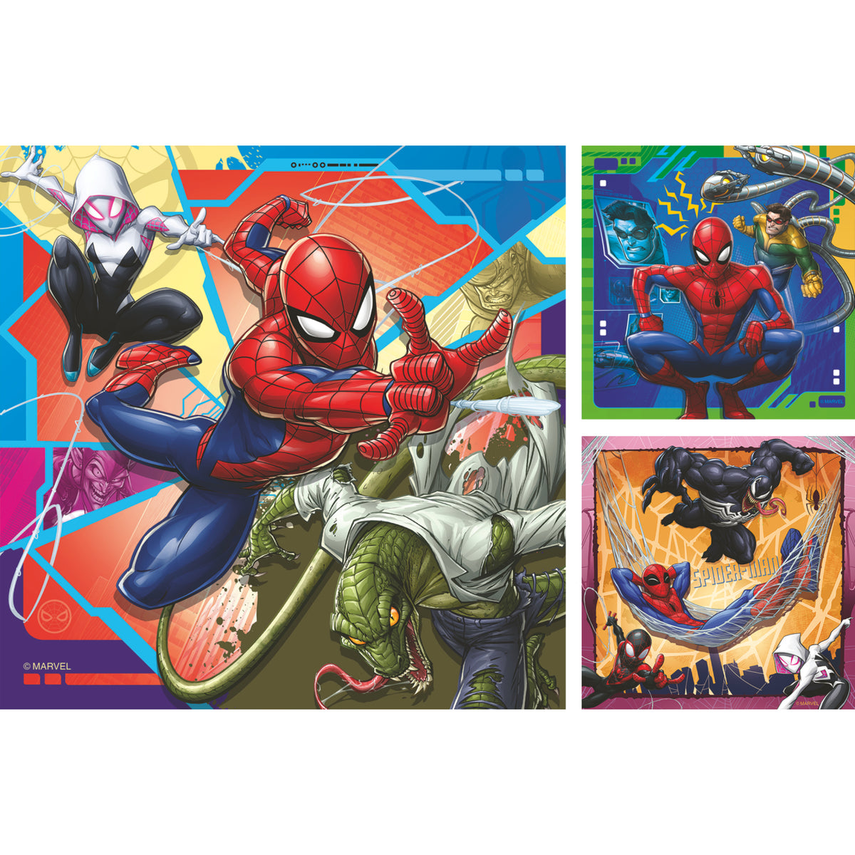 Ravensburger 3x49 Palan Palapeliä Marvel Spider Man