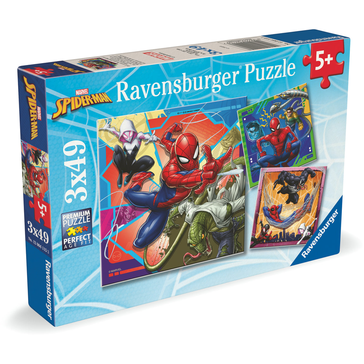 Ravensburger 3x49 Palan Palapeliä Marvel Spider Man