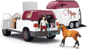 Schleich 42704 Eläinlääkärin Auto ja Traileri