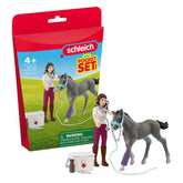Schleich 42752 Pocket Set Mrs Kramer With Foal