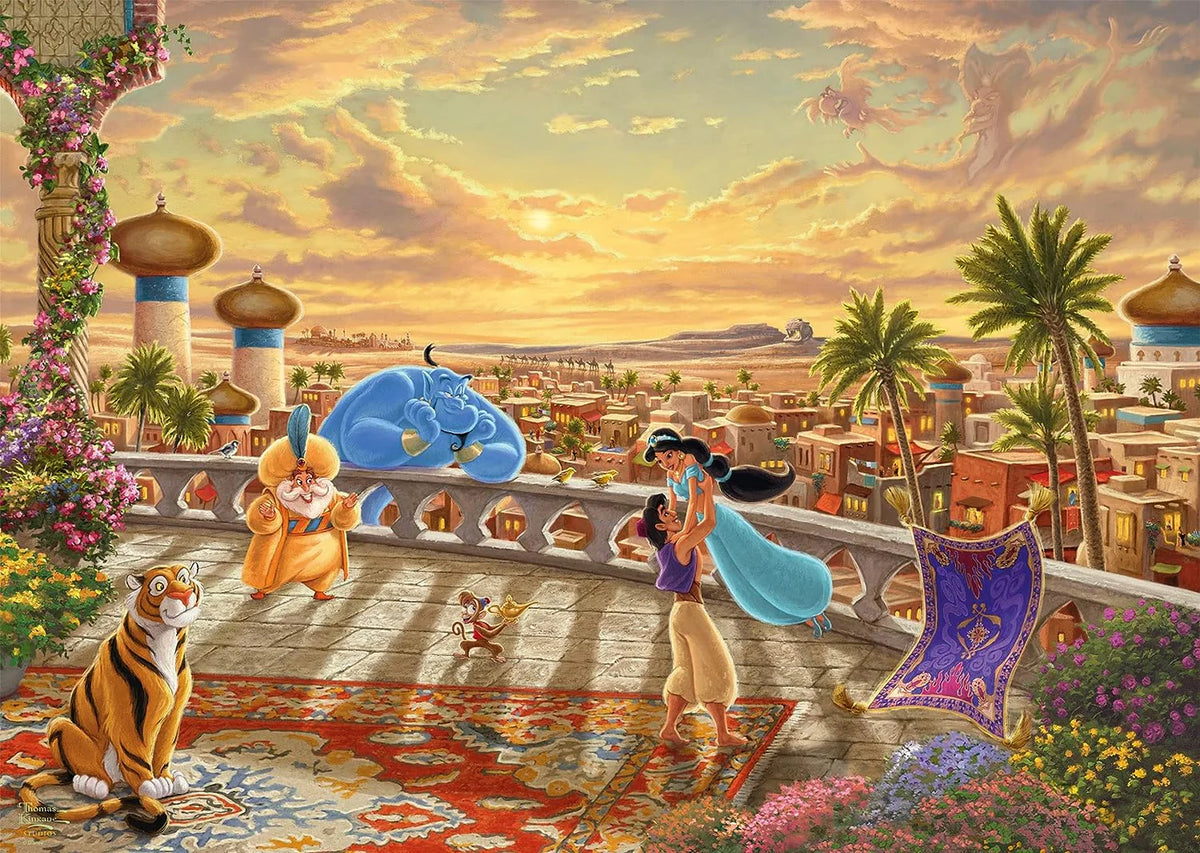 Schmidt Thomas Kinkade 1000 Palan Palapeli Jasmine Dancing In The Desert Sunset