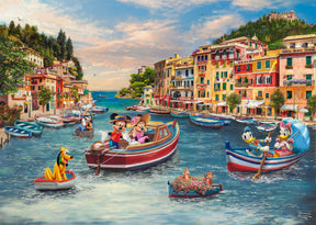 Schmidt Thomas Kinkade 1000 Palan Palapeli Mickey And Minnie In Italy