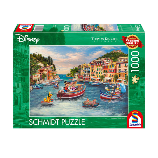 Schmidt Thomas Kinkade 1000 Palan Palapeli Mickey And Minnie In Italy