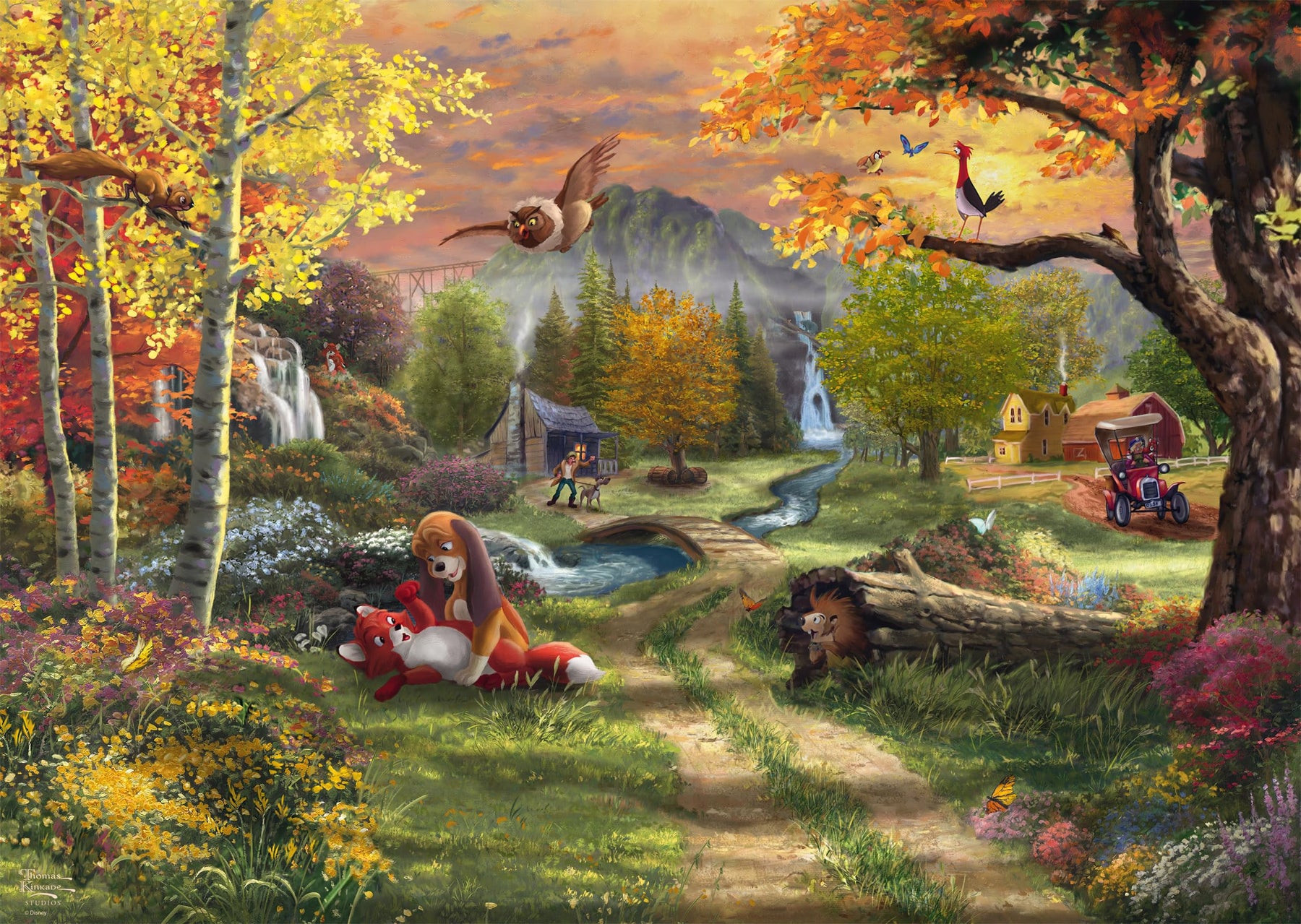 Schmidt Thomas Kinkade 1000 Palan Palapeli The Fox And The Hound