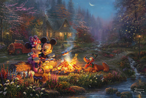 Schmidt Thomas Kinkade 200 Palan Palapeli Mickey And Minnie Sweetheart Campfire