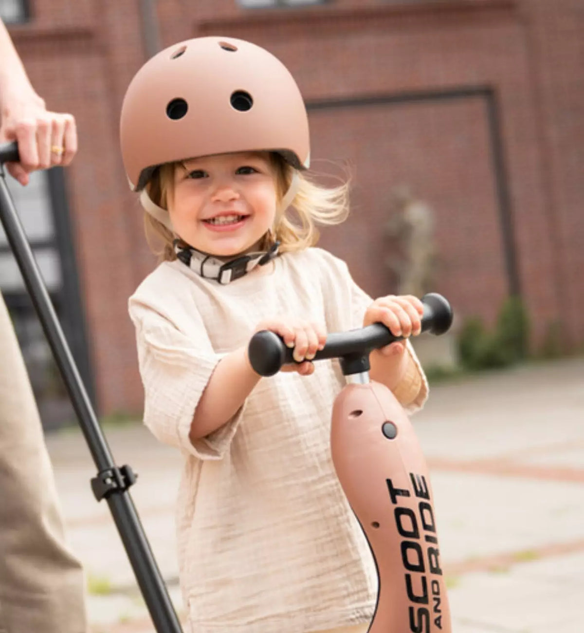 Scoot & Ride Lasten Pyöräilykypärä Mocha S-M