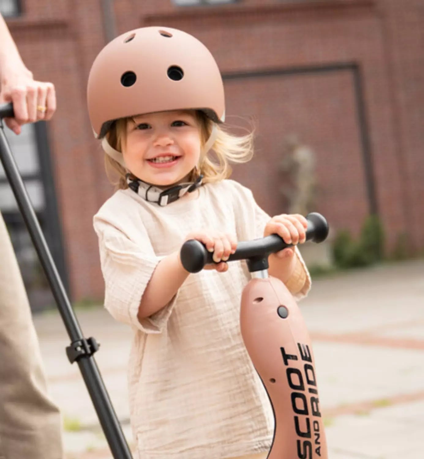 Scoot & Ride Lasten Pyöräilykypärä Mocha S-M
